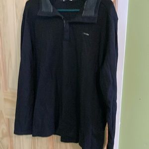 Calvin Klein pullover short zip on neck size XL